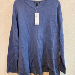 Eileen Fisher Indigo Long Sleeve Tee
